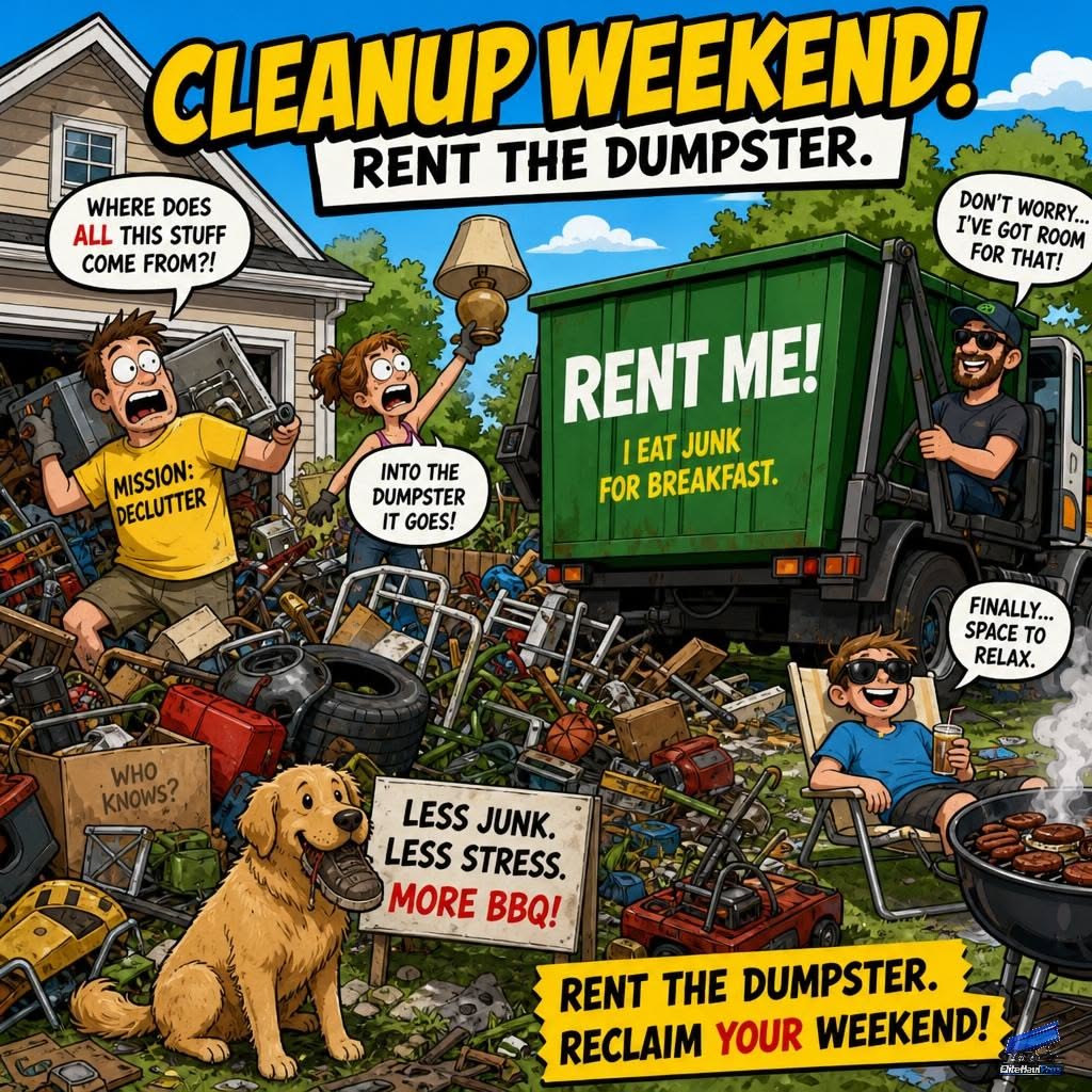 Instagram post: Comic cleanup-weekend storytelling concept