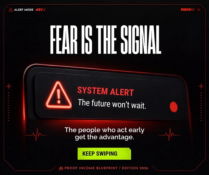 Cybersecurity Companies creative ad: Fear reframed as an alert signal