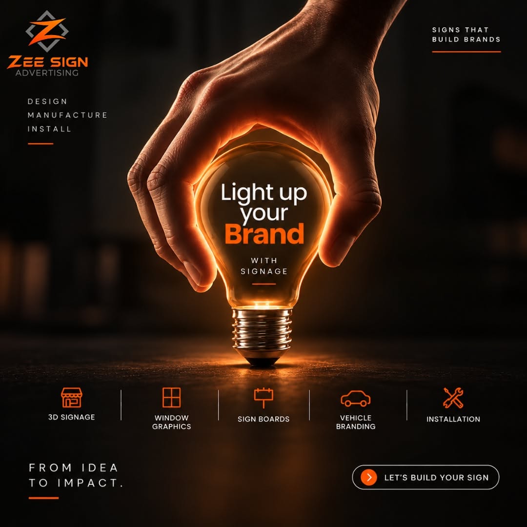 Instagram post: Light bulb metaphor for branding