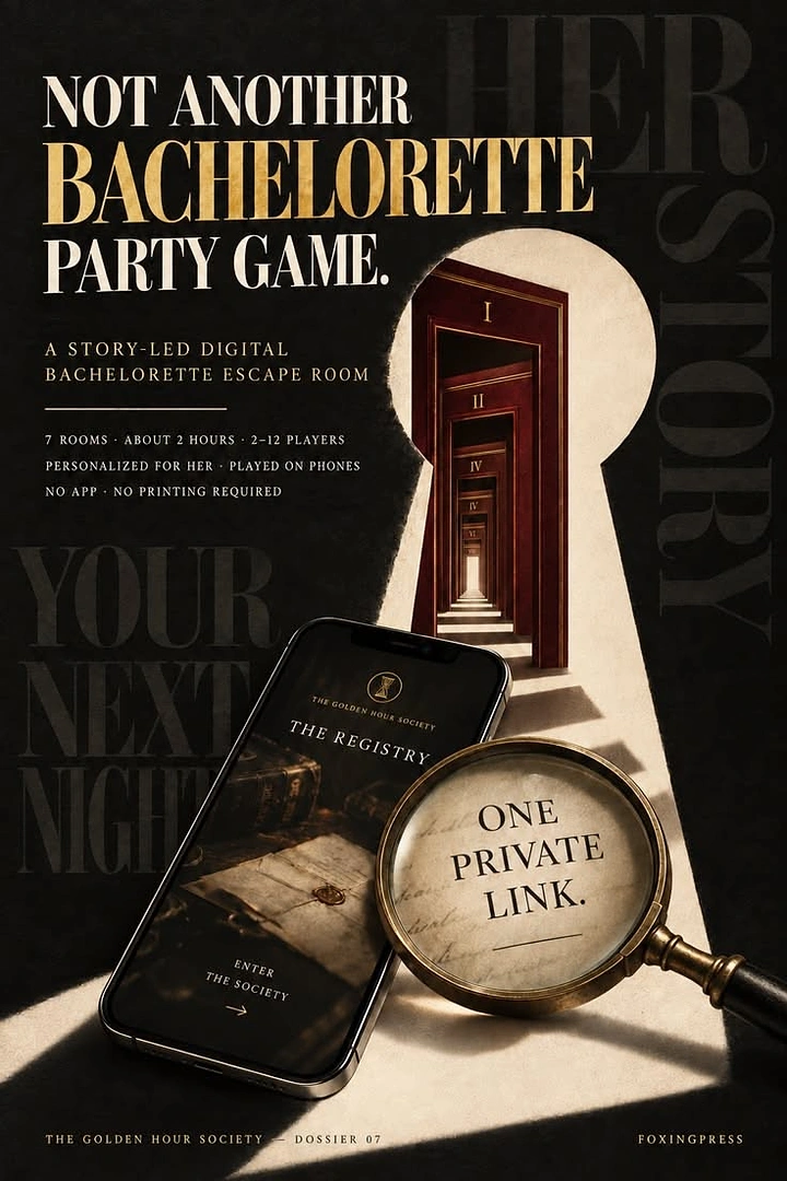 Escape Rooms creative ad: Anti-cliche bachelorette escape-room pitch