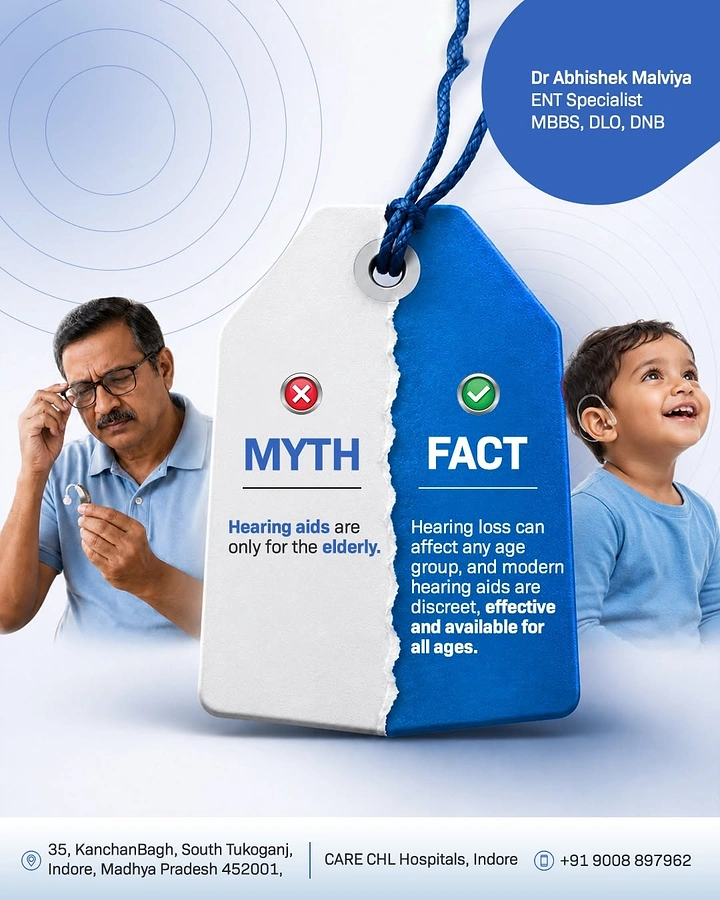 Hearing Aids creative ad: Torn price tag splits myth vs fact