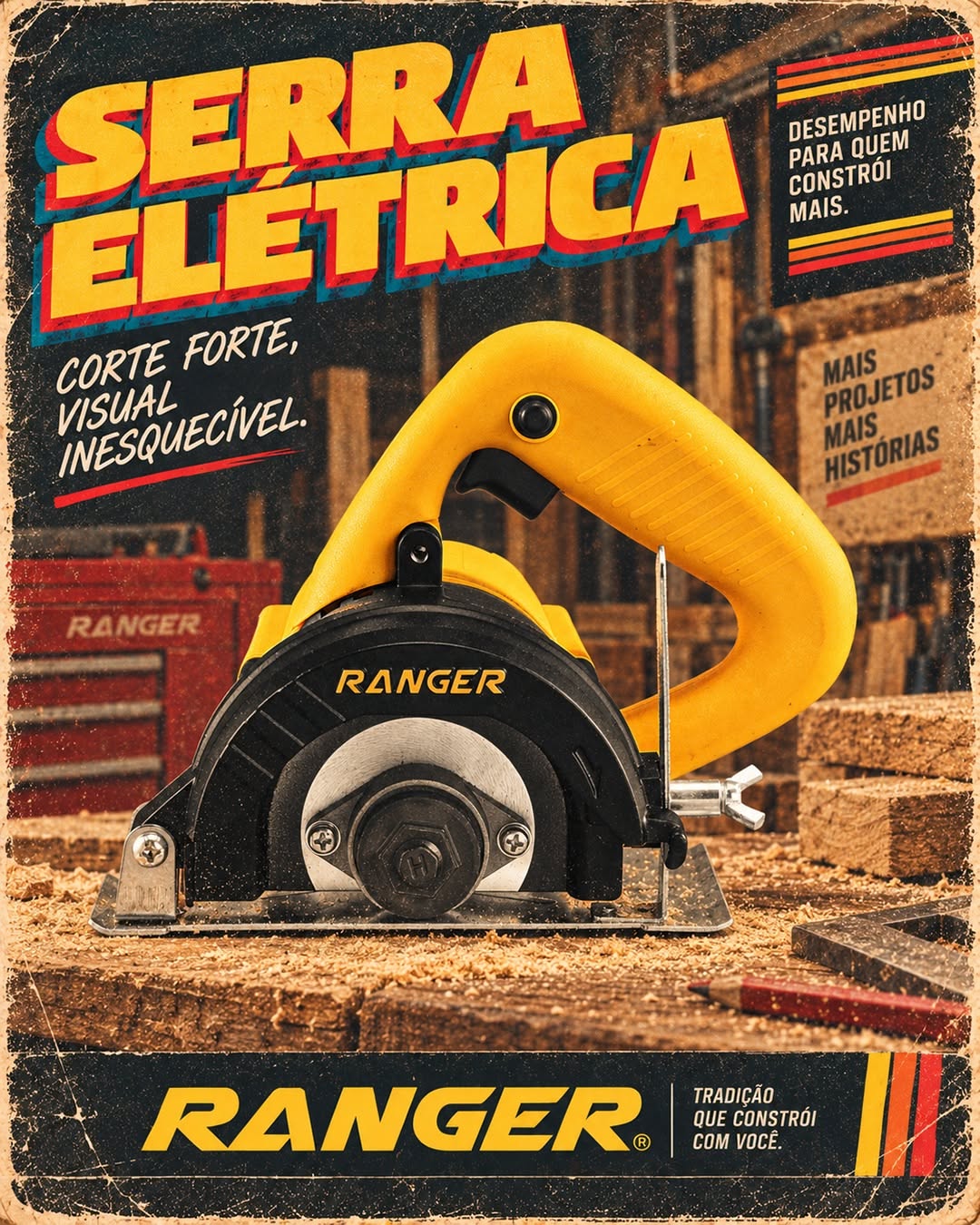 Carousel: Yellow power tools (drill, circular saw, cordless driver, jigsaw) on a workshop bench, slide 2