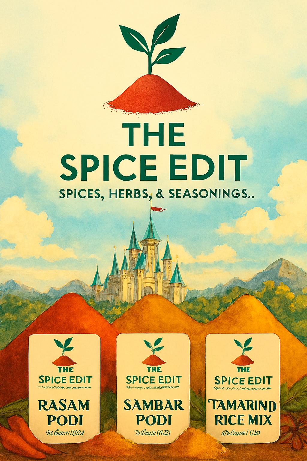 Story: Spice mounds as storybook castle hills