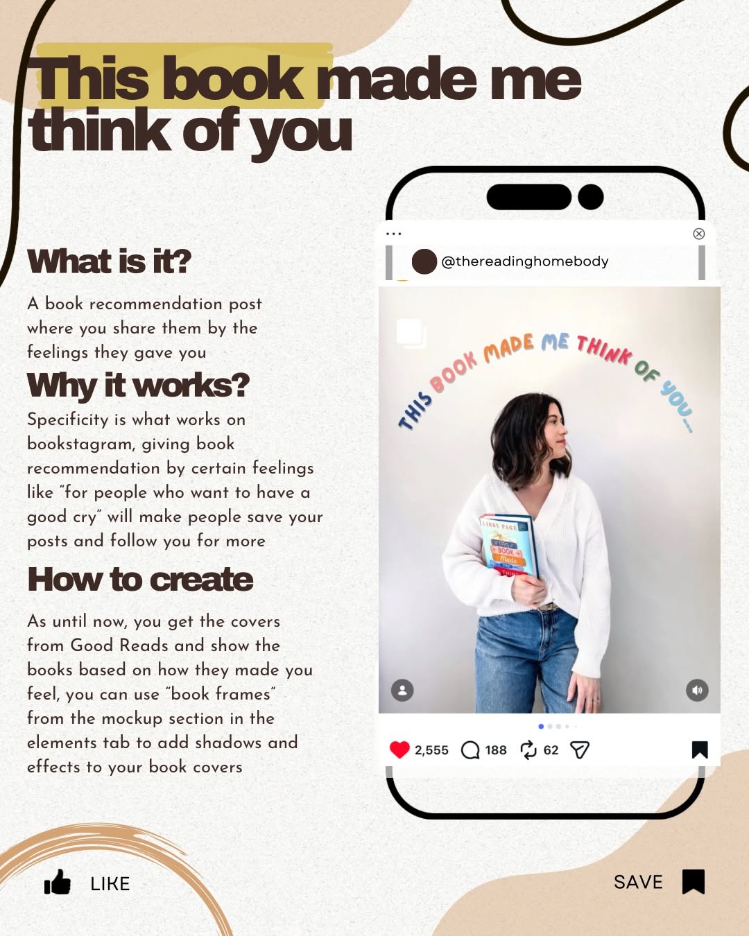 Witty 'broke my algorithm' Bookstagram post