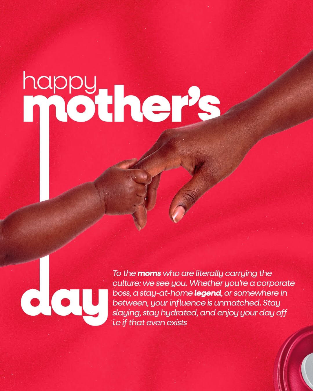 Baby's hand gripping a mother's finger