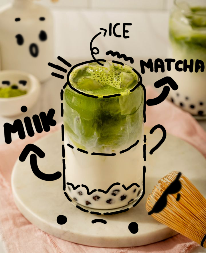Instagram post: Doodle character transforms drink into playful ad