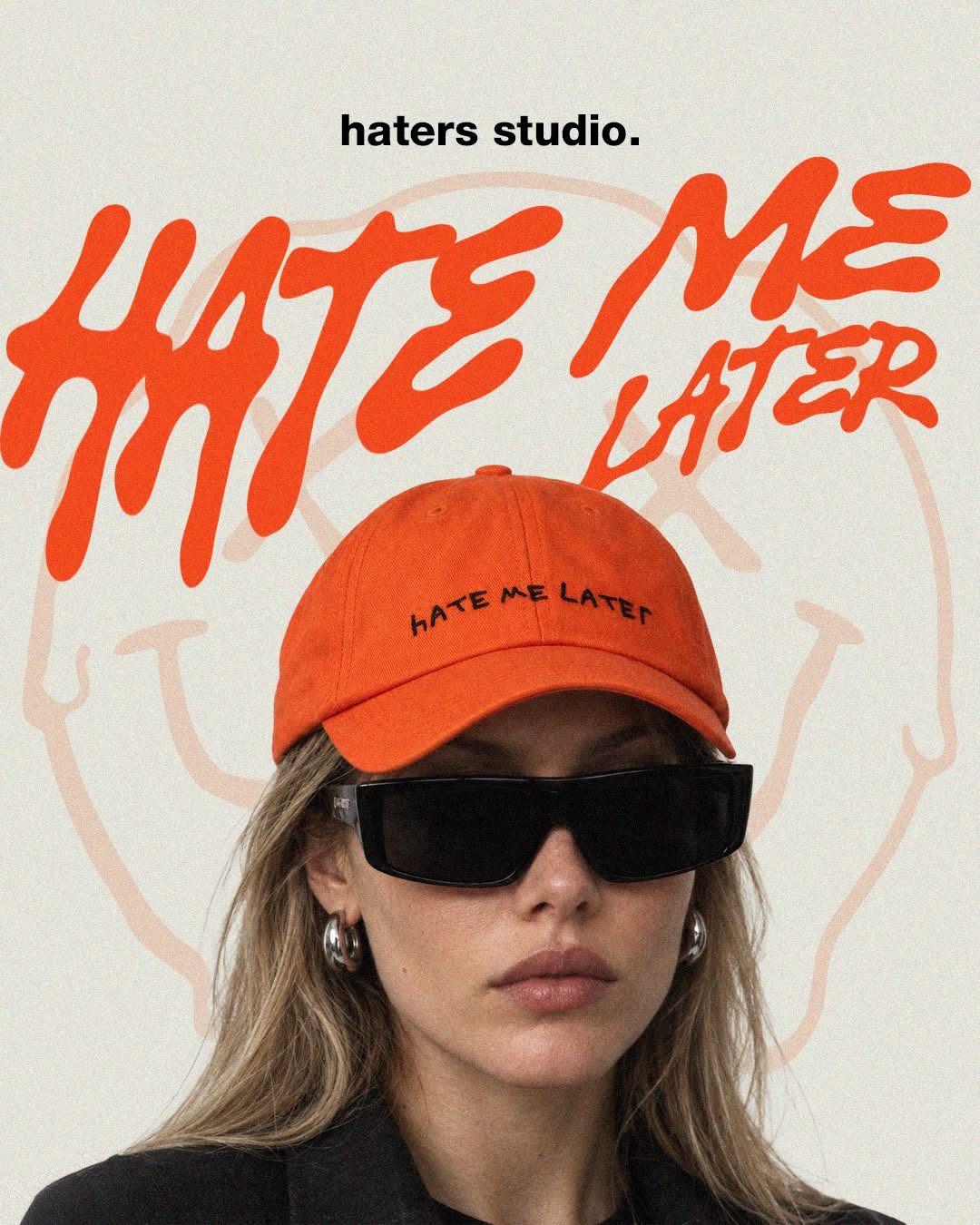 Instagram post: Witty hate-themed copy fits cap attitude