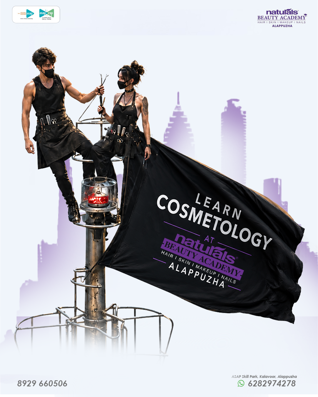Instagram post: Cosmetology flag creates unexpected campaign spectacle