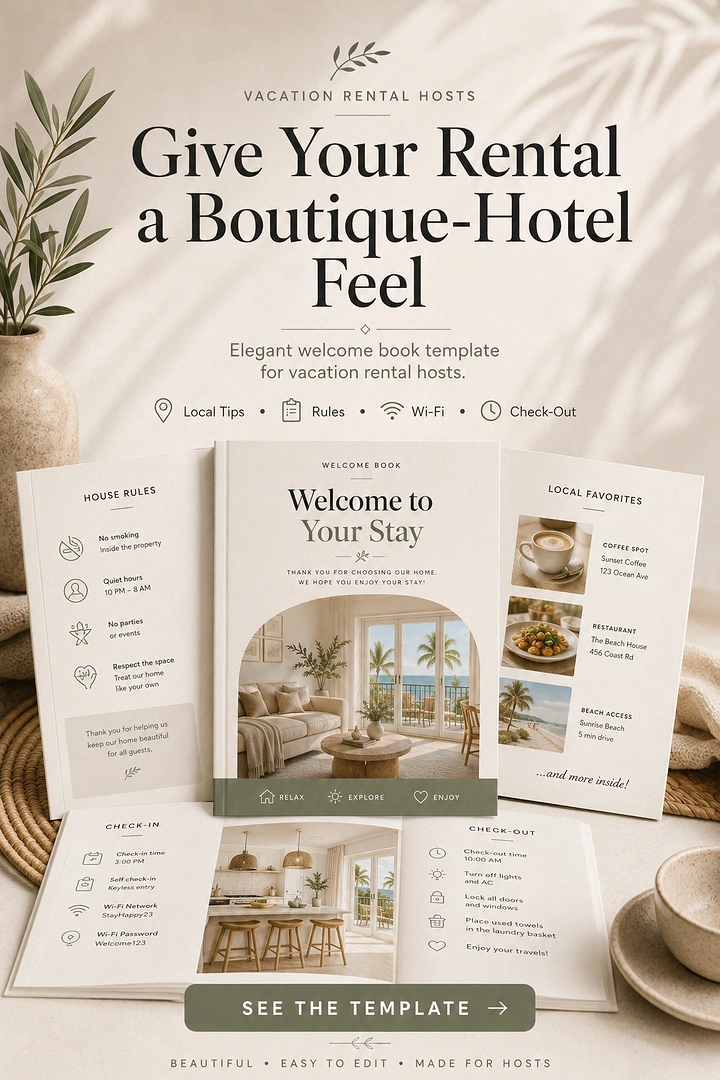 Vacation Rentals & Holiday Homes creative ad: Rental gets boutique-hotel treatment