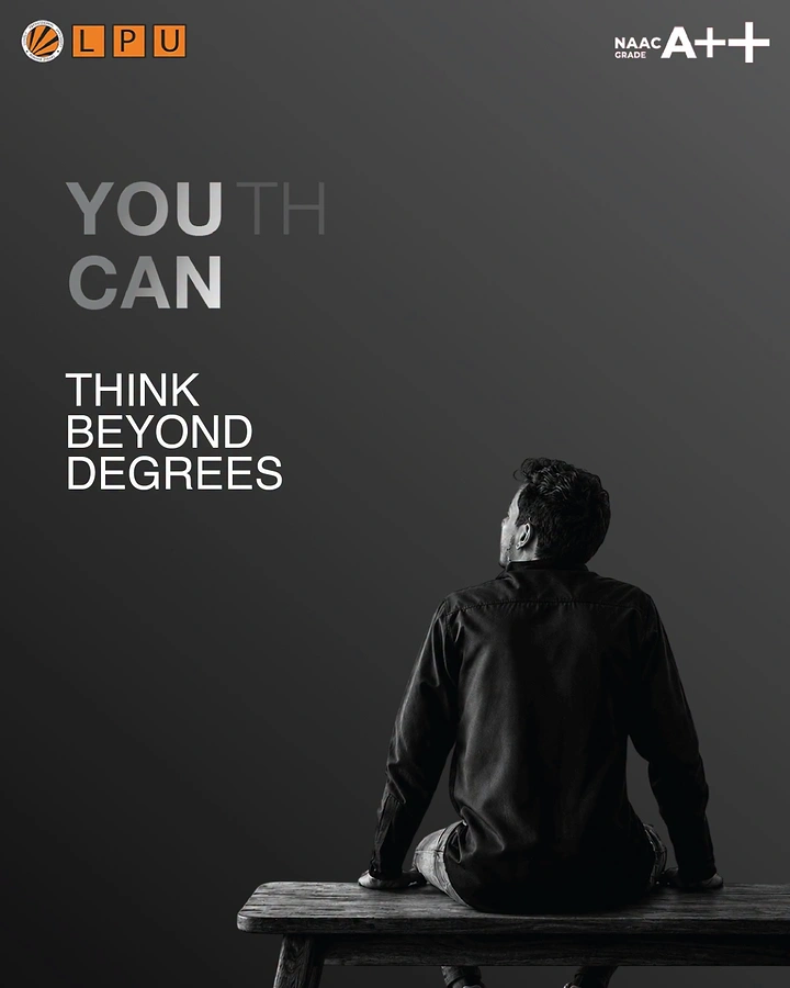 Universities & Colleges creative ad: Degrees limitation expressed through stark silhouette