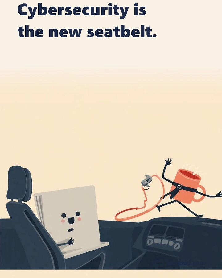 Cybersecurity Companies creative ad: Seatbelt metaphor makes cybersecurity memorable