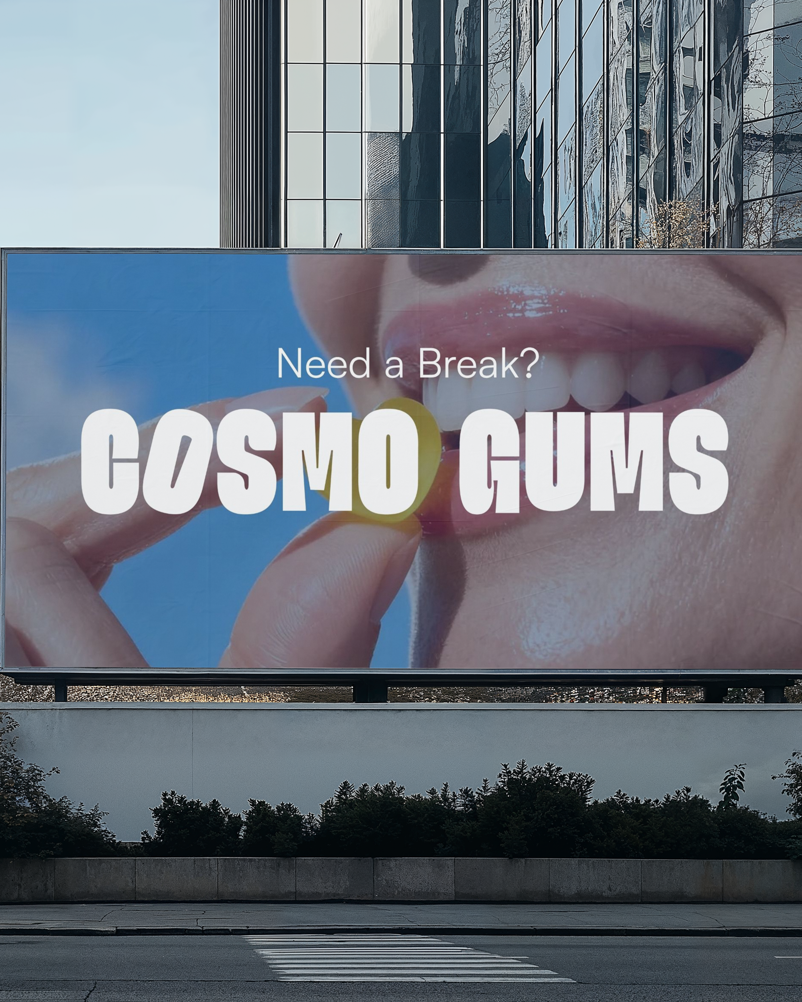 Instagram post: Break-time billboard wordplay