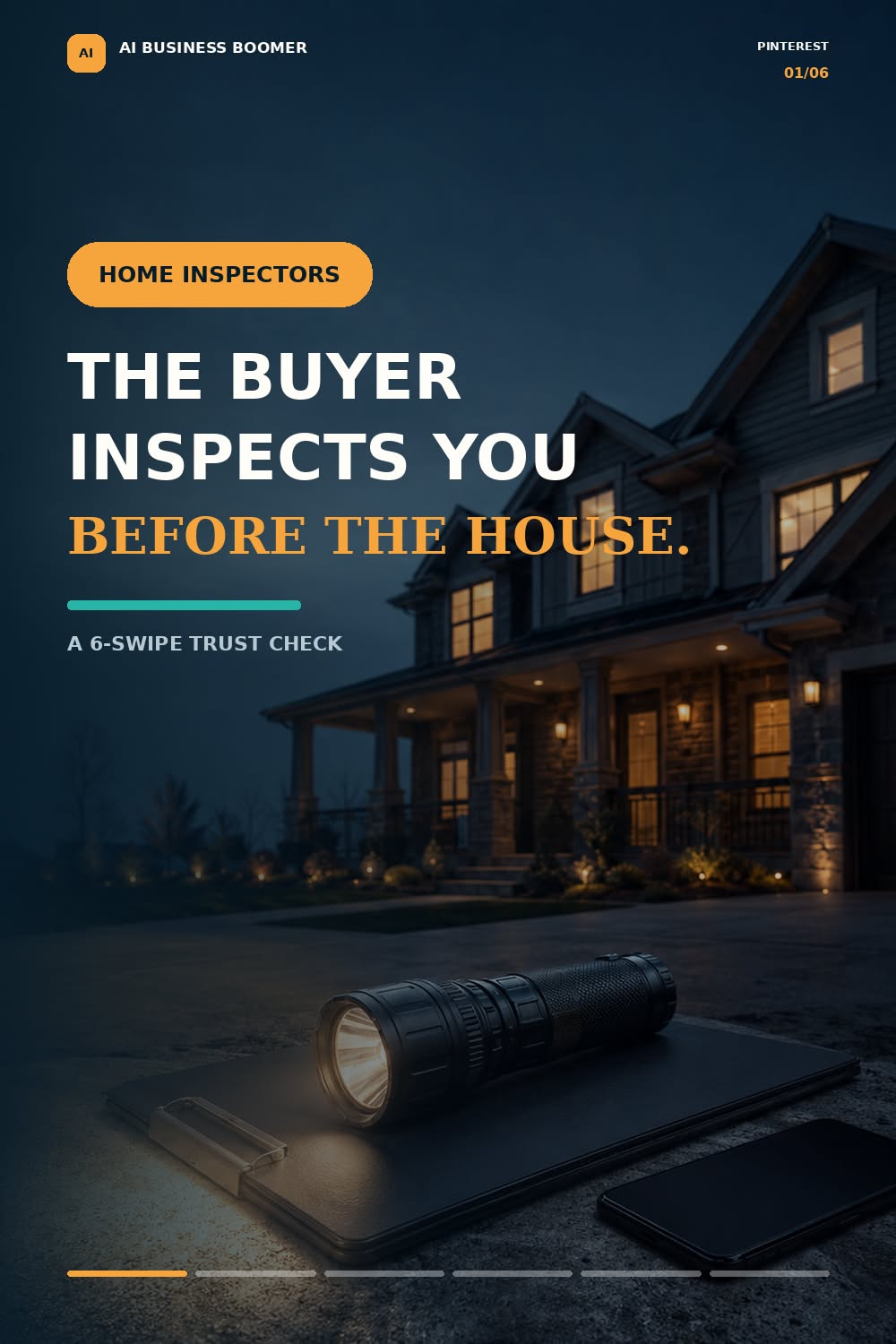 Story: Buyer-inspects-you reversal with cinematic execution