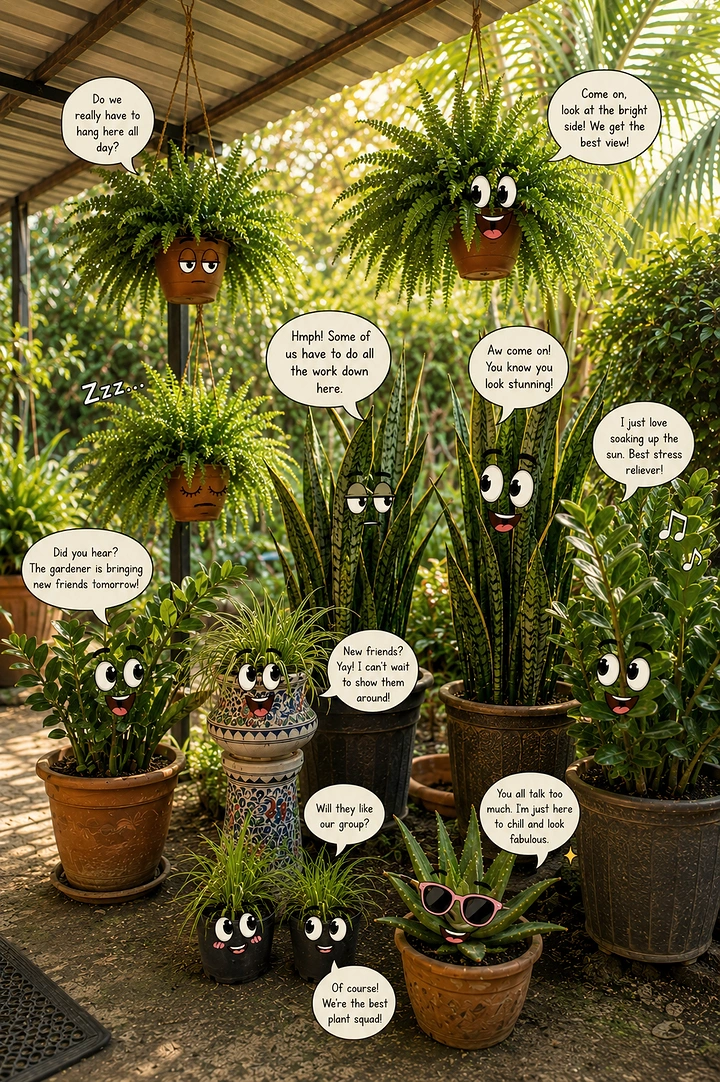 Plant Shops & Nurseries creative ad: Anthropomorphic plants create personality