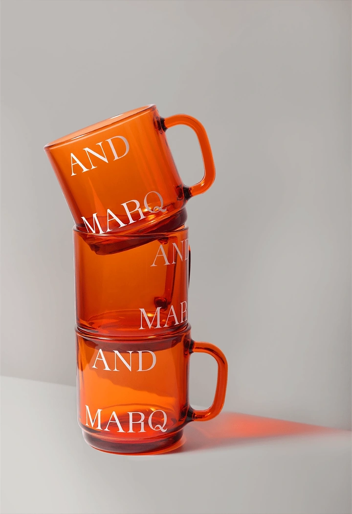 Tumblers, Flasks & Drinkware creative ad: Typography turns stacked mugs into sculpture