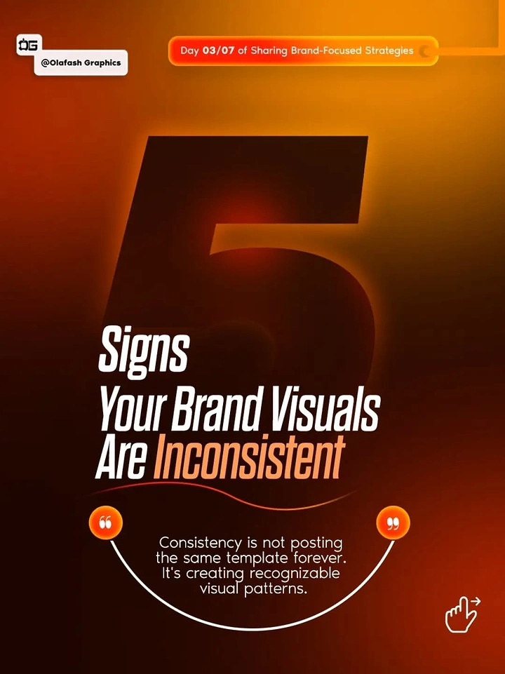 Signage & Sign Makers creative ad: Oversized five visualizes inconsistency