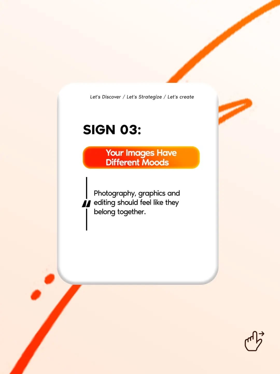 Instagram post: Oversized five visualizes inconsistency, slide 4