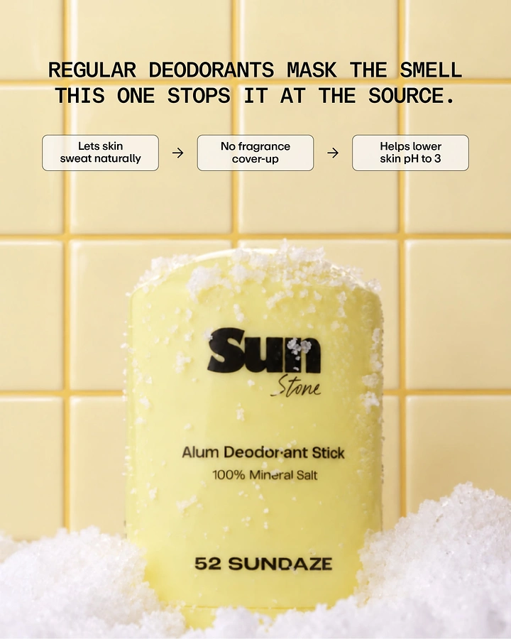 Deodorants & Antiperspirants creative ad: Stops-odor-at-source visual explanation