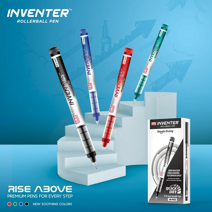 Pens & Writing Instruments creative ad: Rise-above message uses elevated product display