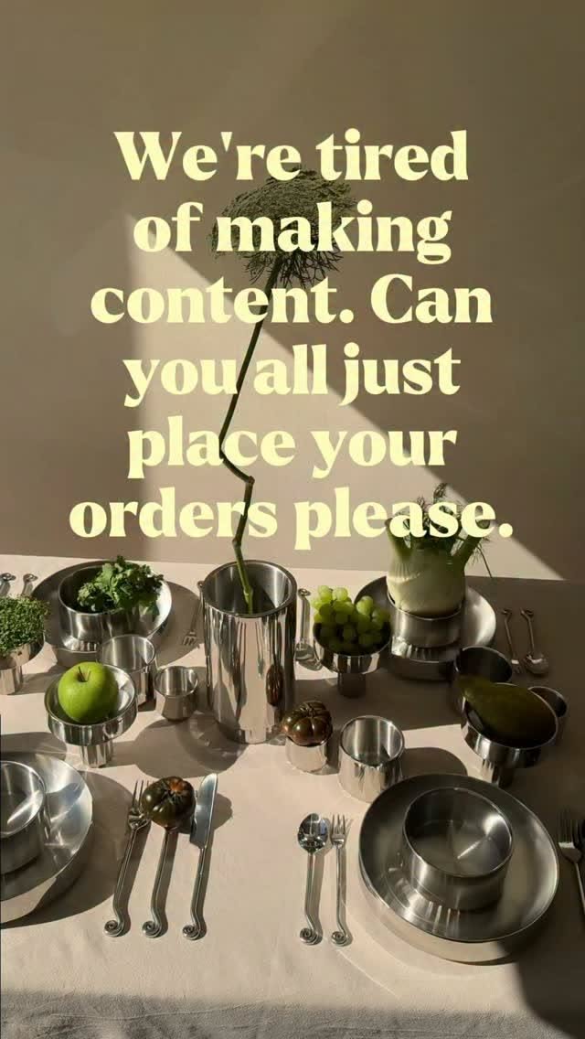 Story: Witty ordering plea with products