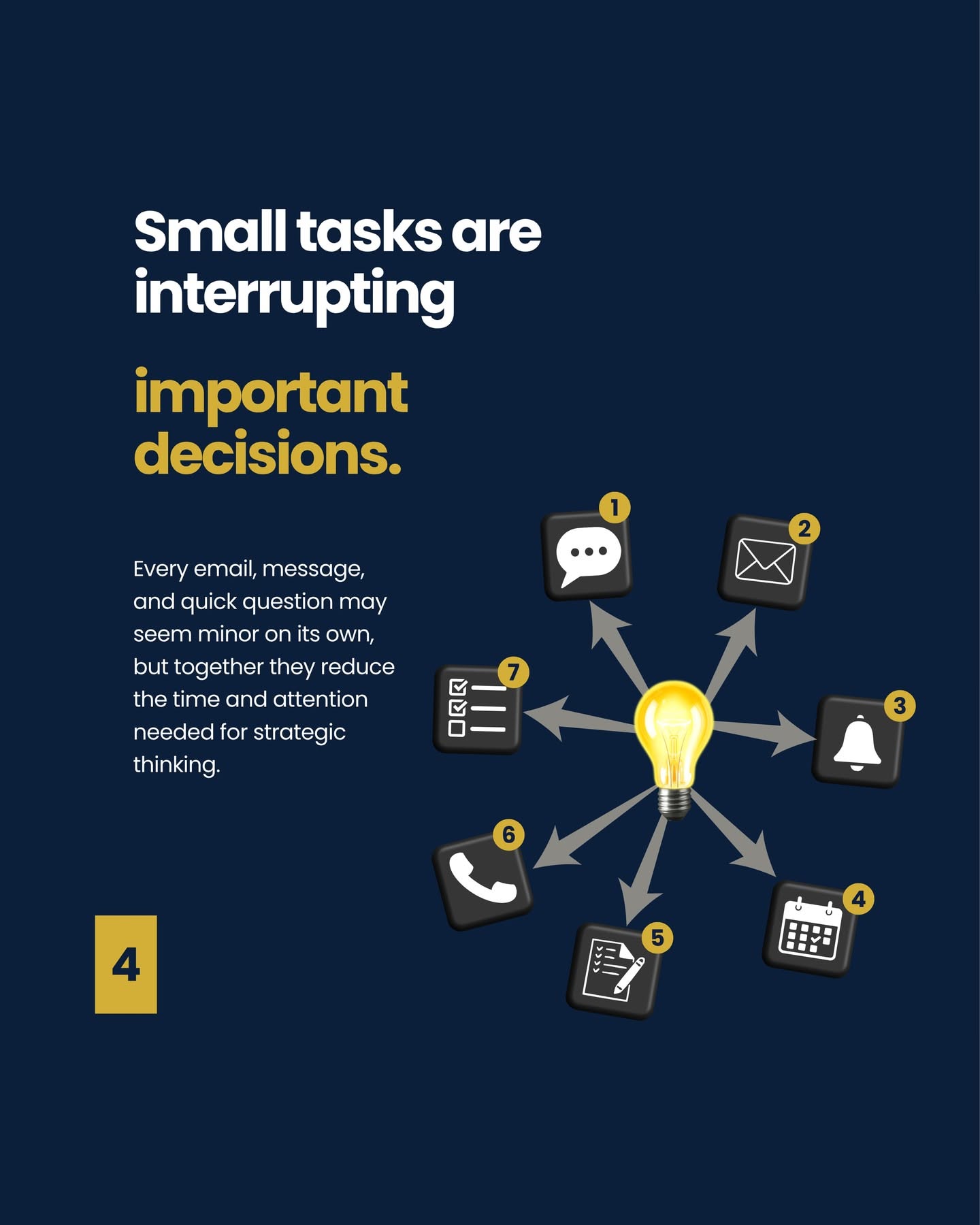 Carousel: A Swiss Army knife assembled from executive-assistant tasks, slide 4
