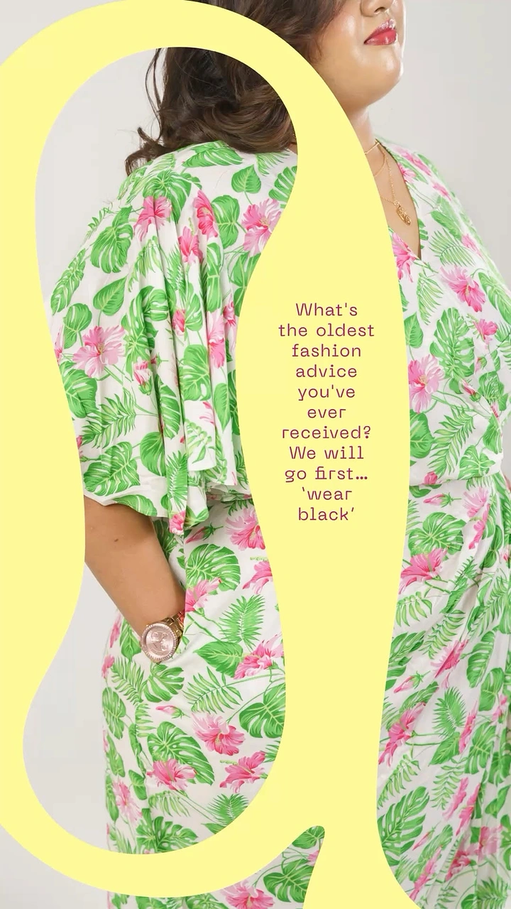 Plus-Size Fashion creative ad: Playful oversized-number engagement design