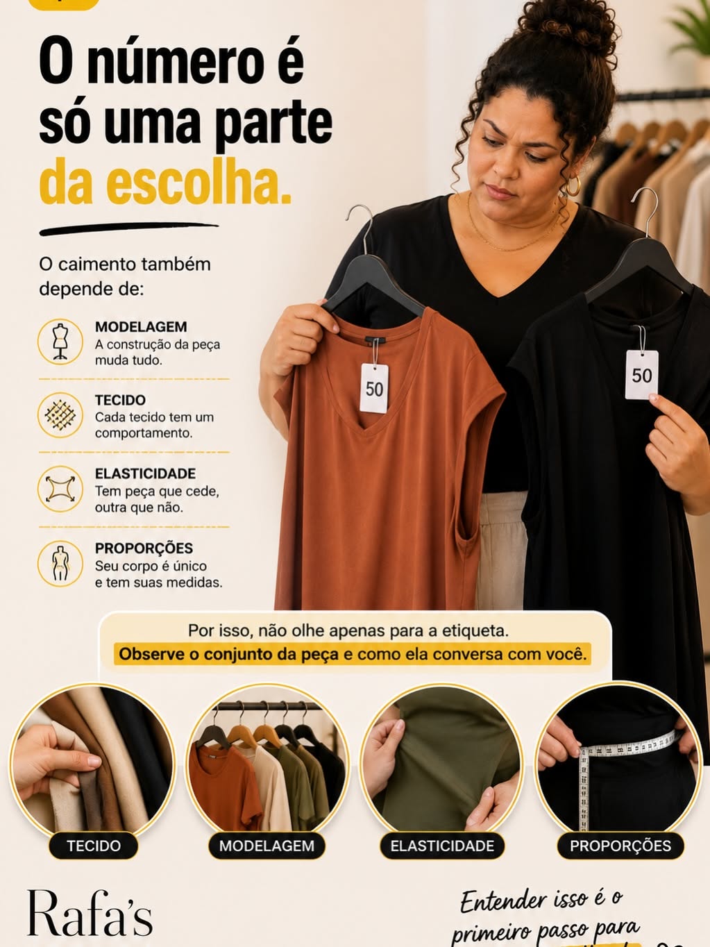 Instagram post: Sharp sizing-label shame concept, slide 3