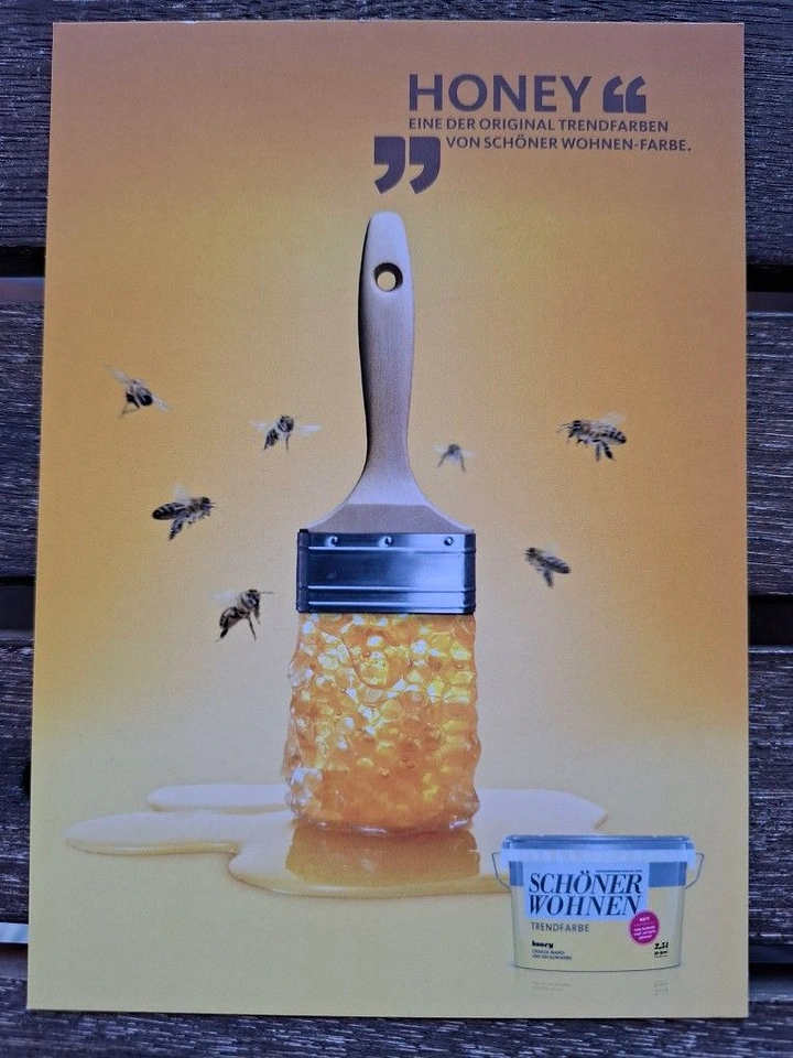 Honey Brands creative ad: Honey used as paint