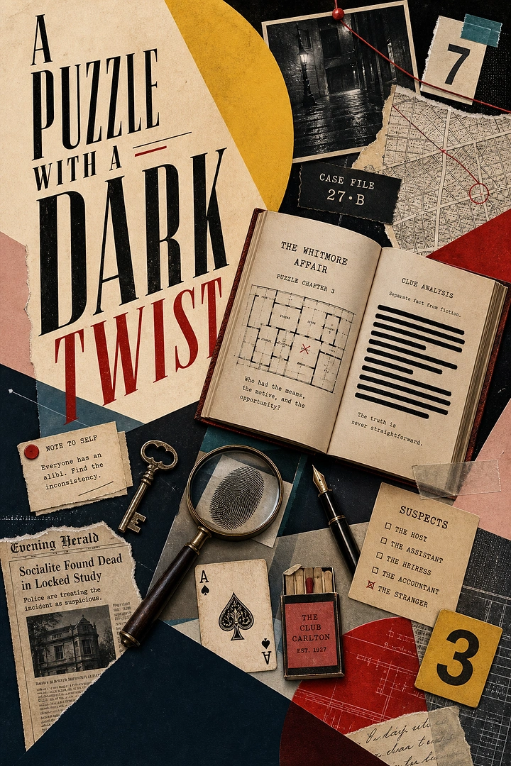 Escape Rooms creative ad: Dark-twist puzzle uses tactile evidence composition