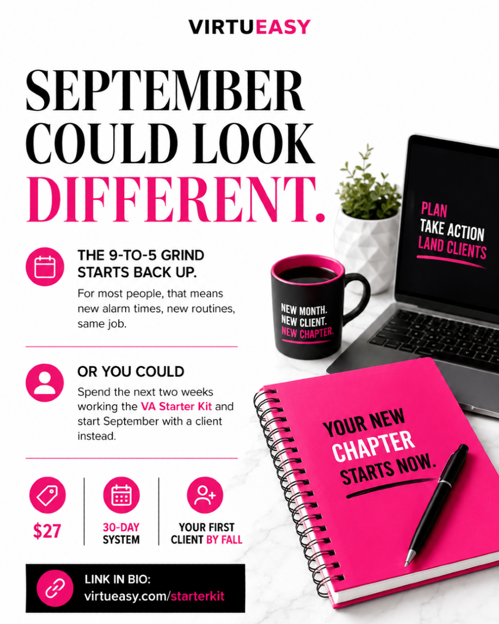 Instagram post: September reset and new-chapter concept
