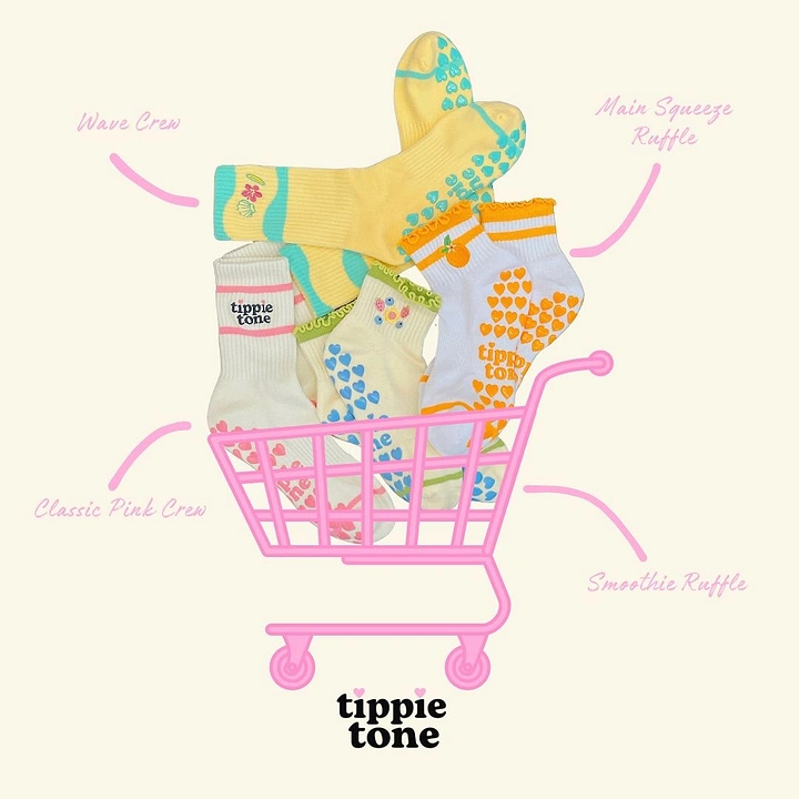 Socks Brands creative ad: Shopping cart makes product selection playful