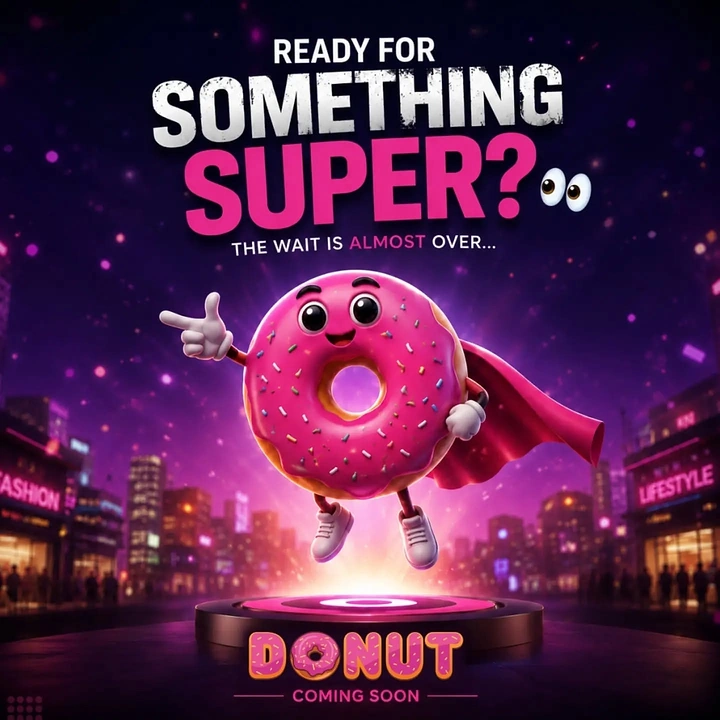 Donut Shops creative ad: Donut becomes a superhero launch device