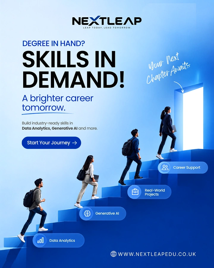 Universities & Colleges creative ad: Career staircase creates clear progression