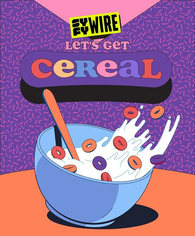 Breakfast Cereals & Oats creative ad: Playful cereal pun with dynamic illustration