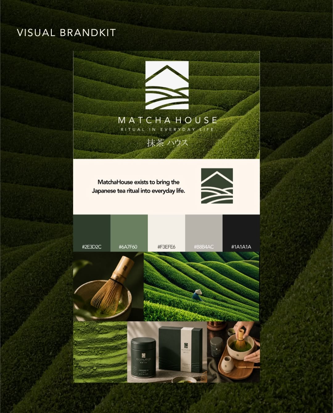 Instagram post: Logo mirrors terraced tea field rows, slide 2