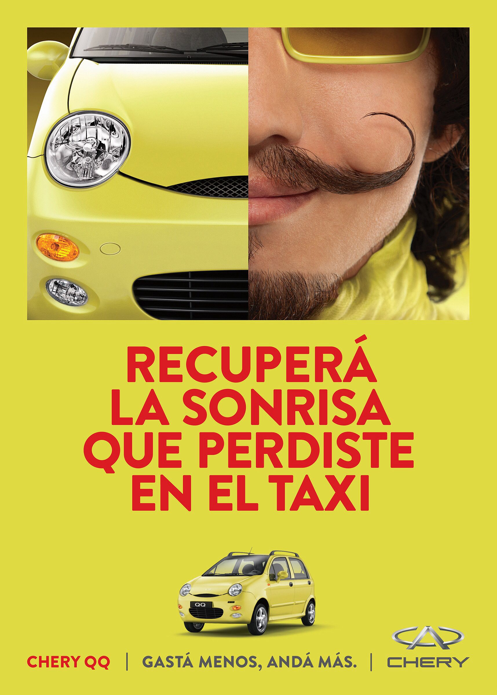 Story: Split-car smile metaphor, witty offer