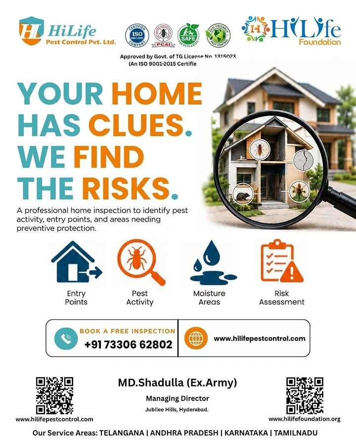 Home Inspectors creative ad: Home clues and magnifier visual metaphor