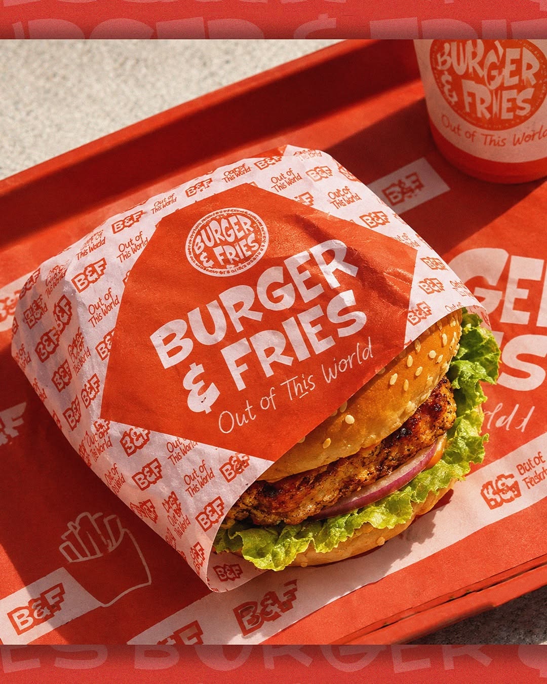 Instagram post: Dramatic appetite-driven burger portrait, slide 2