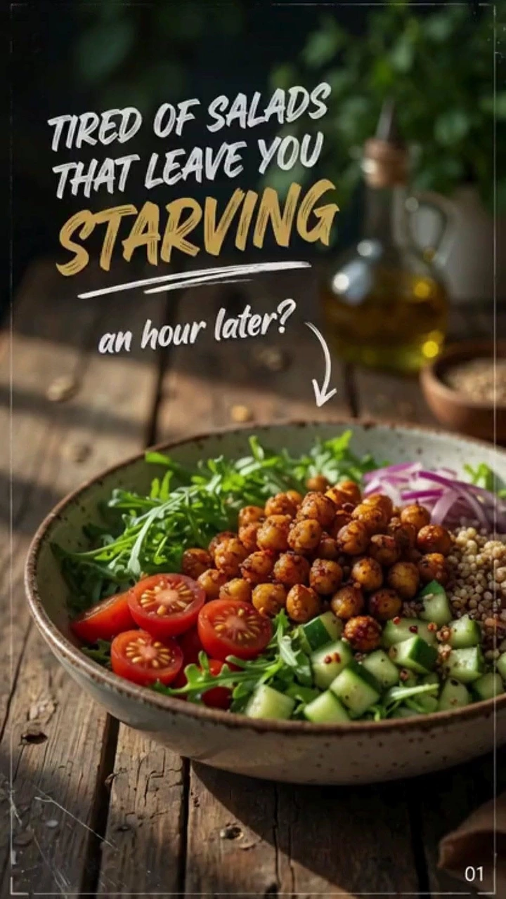Salad Bars & Healthy Restaurants creative ad: Witty hunger problem-solution campaign