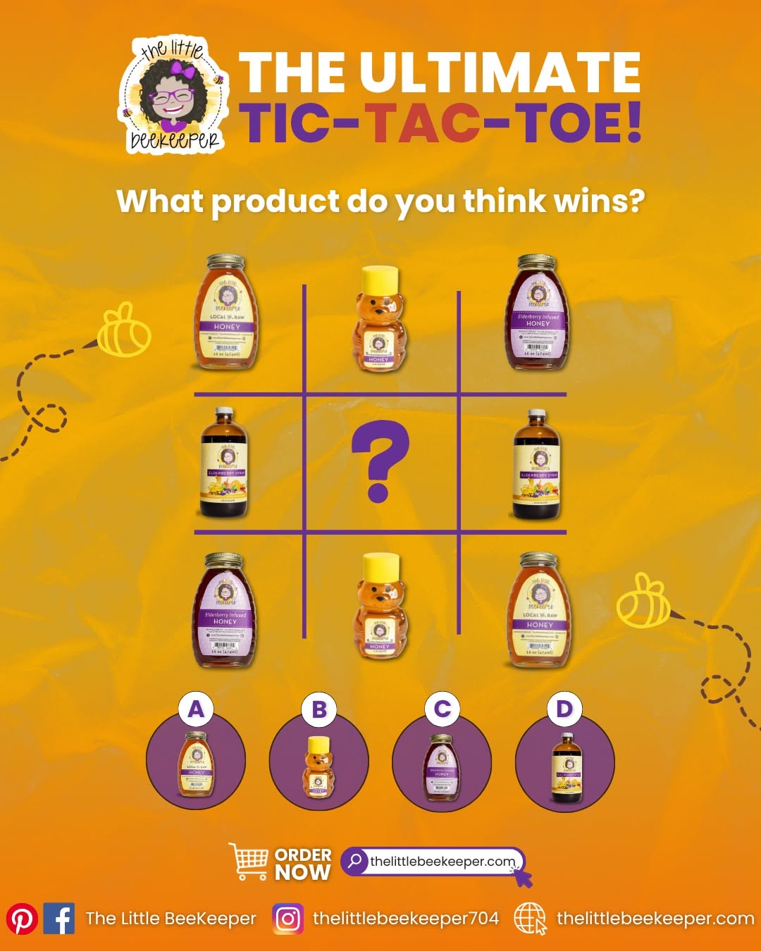 Instagram post: Tic-tac-toe turns comparison playful