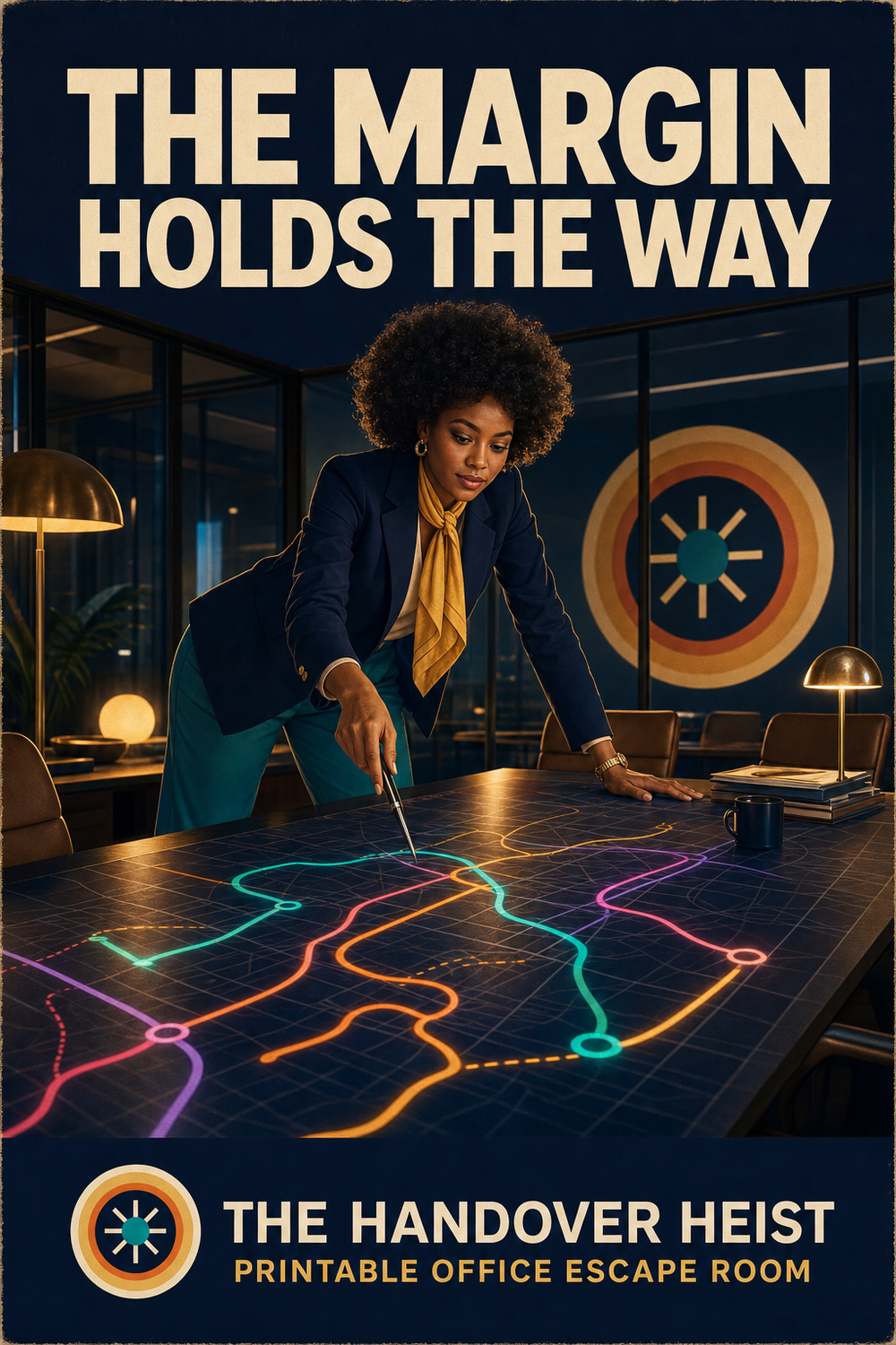 Story: Heist narrative mapped onto tabletop
