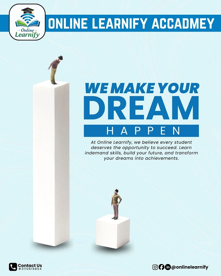 Online Courses & E-learning creative ad: Dreams visualized through ascending human figures