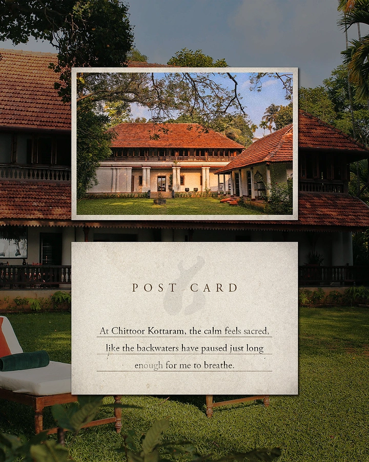 Vacation Rentals & Holiday Homes creative ad: Heritage stay presented as personal postcard
