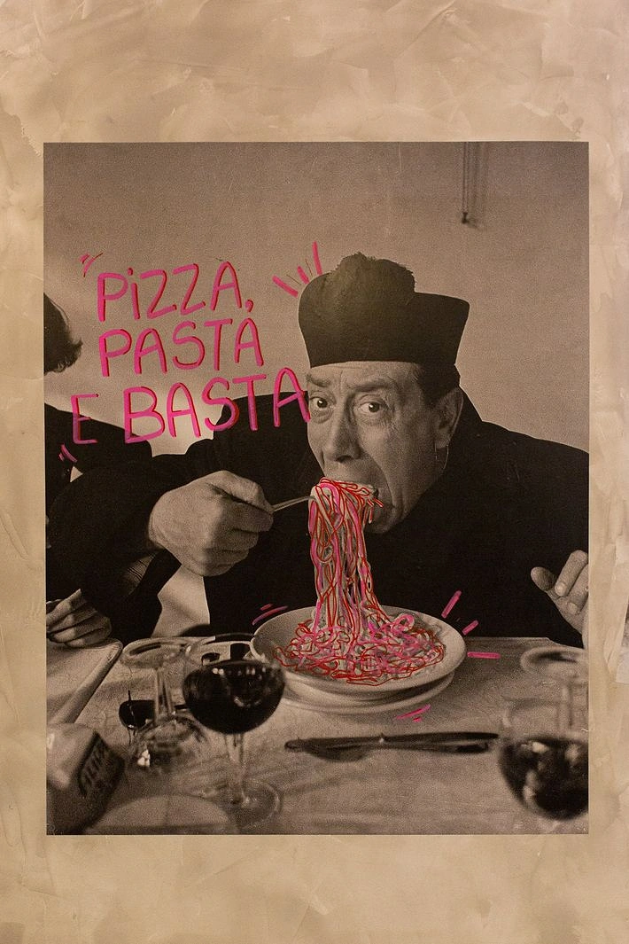 Italian Restaurants creative ad: Vintage dining scene gives copy character