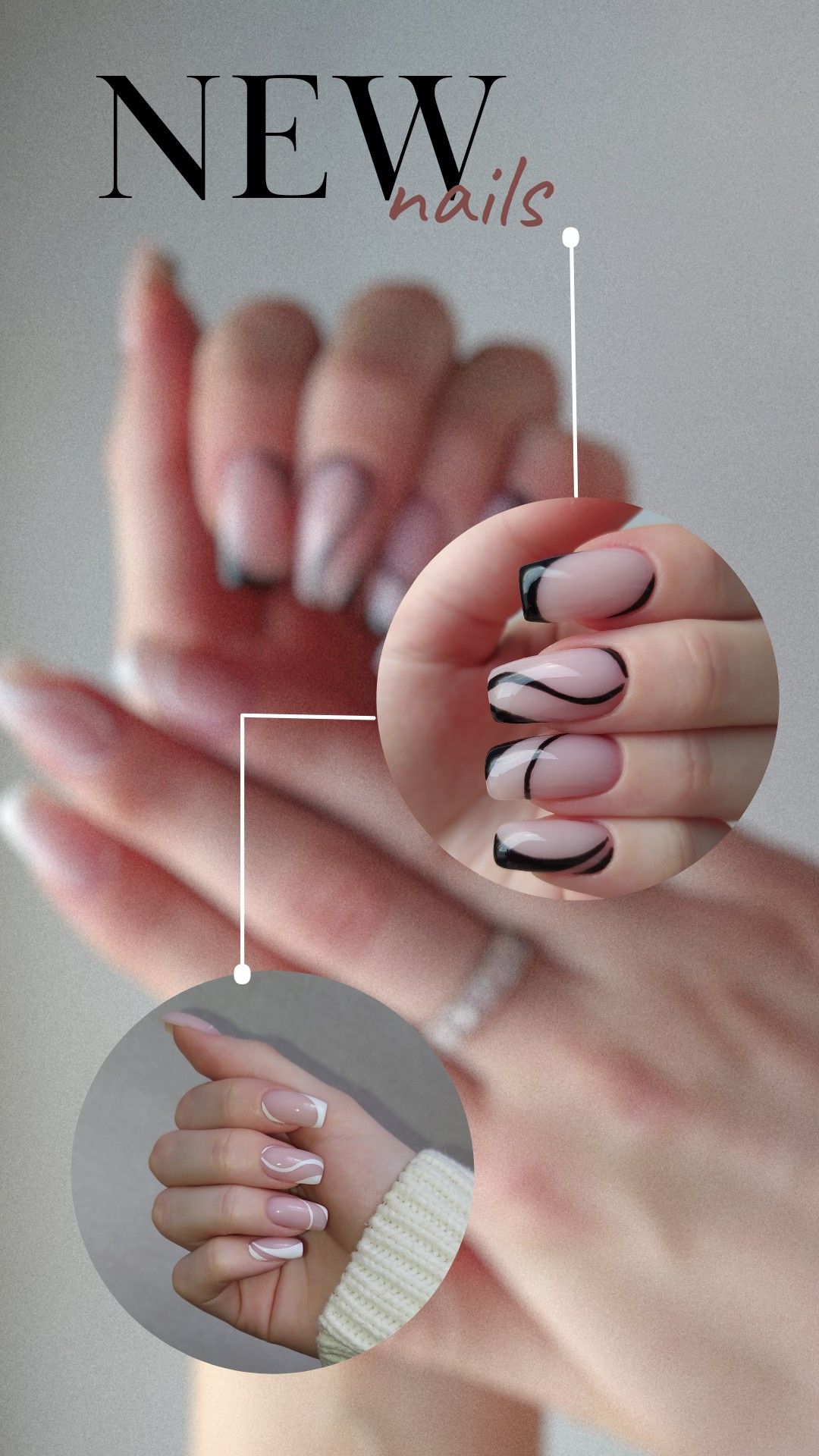 Story: Magnifier callouts zooming nail details