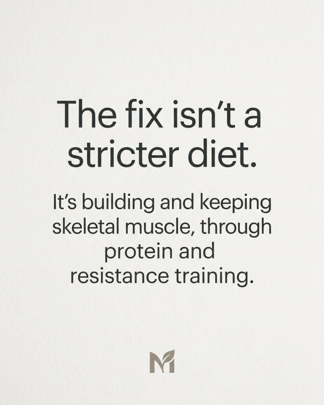 Instagram post: Body-composition reframing with diagram, slide 5