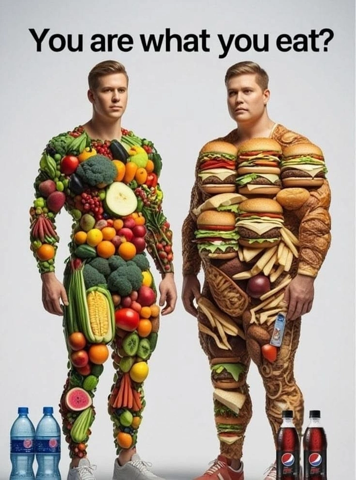 Salad Bars & Healthy Restaurants creative ad: You are what you eat metaphor