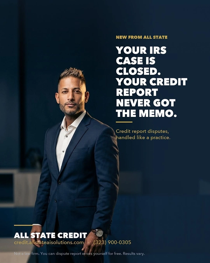 Credit Repair & Credit Score Services creative ad: Witty memo metaphor for credit reporting