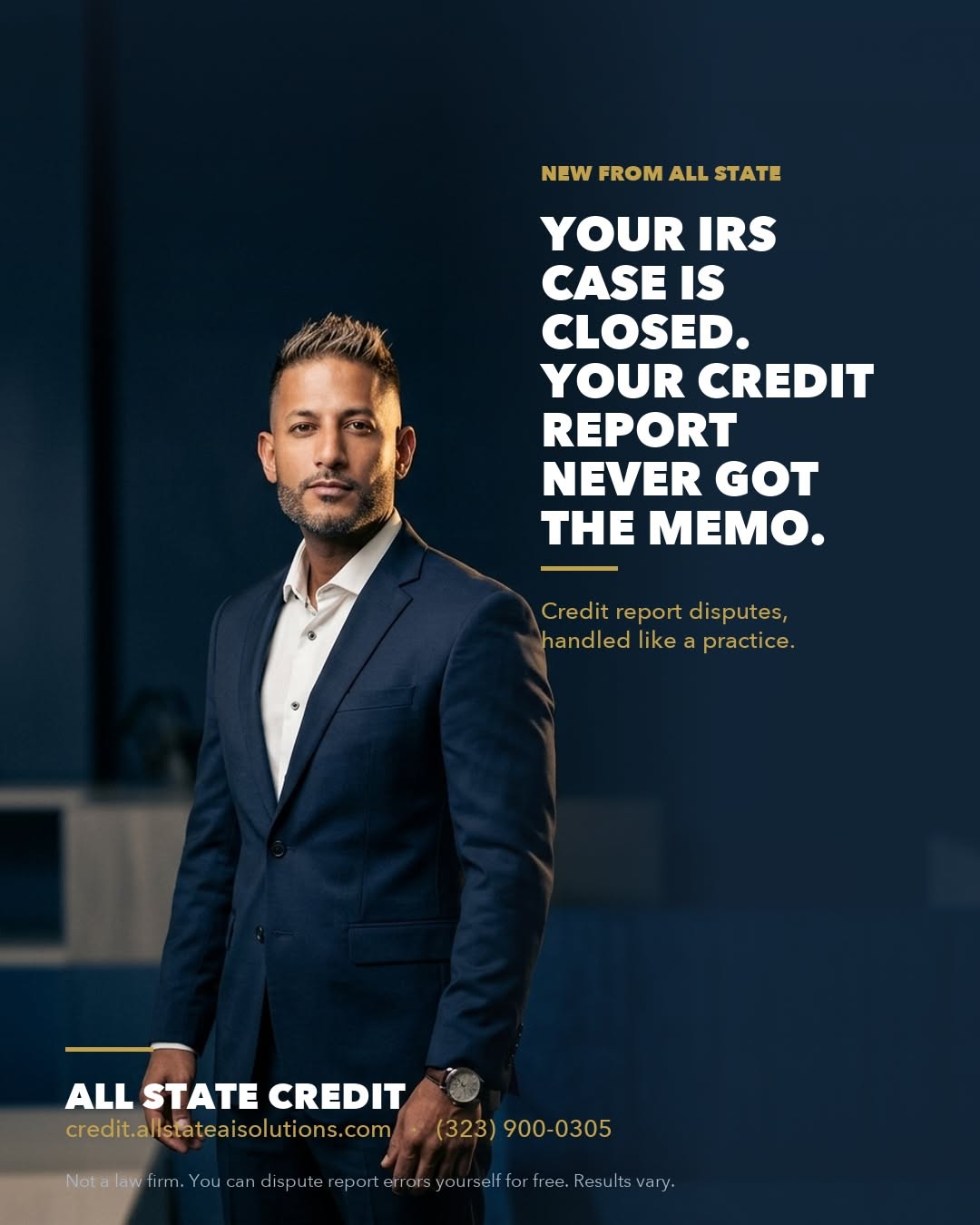 Instagram post: Witty memo metaphor for credit reporting