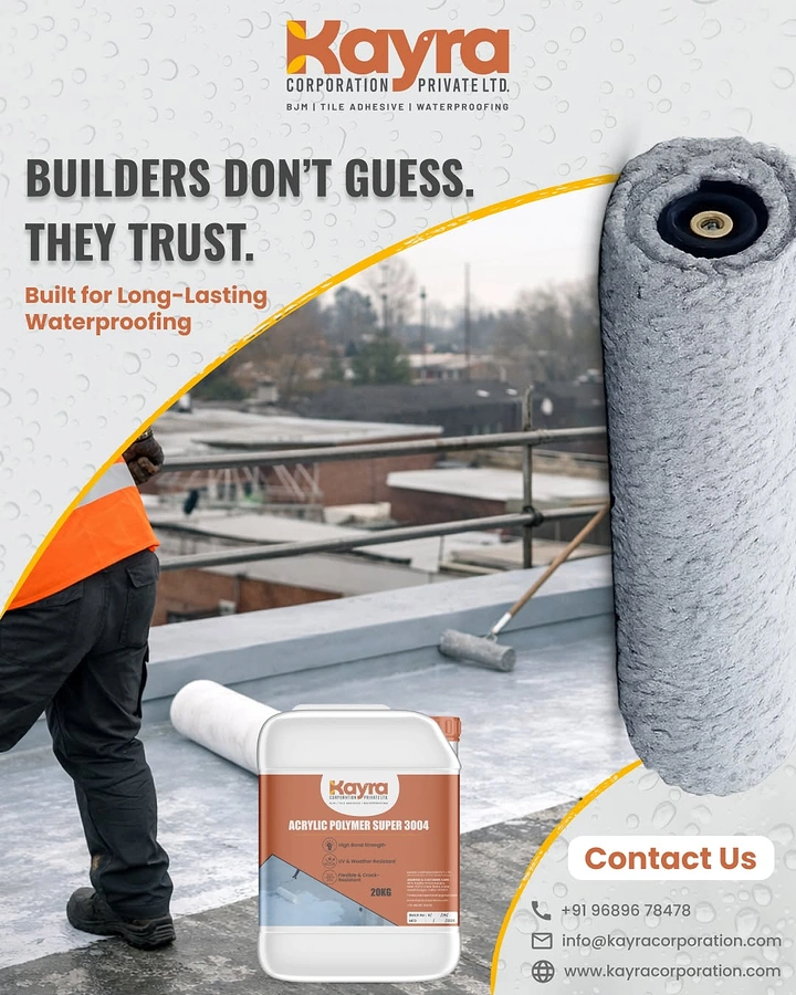 Waterproofing creative ad: Oversized roller reinforces trust message